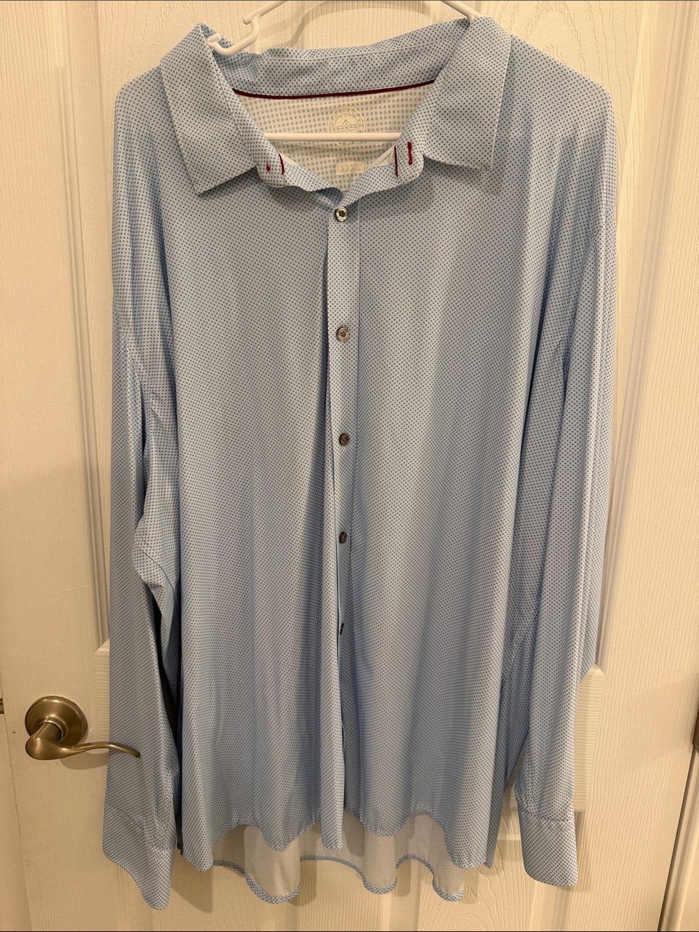 Flag & Anthem - Madeflex - Men's Light Blue Textured Button-Up Shirt